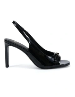 Marlow Strappy Heels in Black Patent