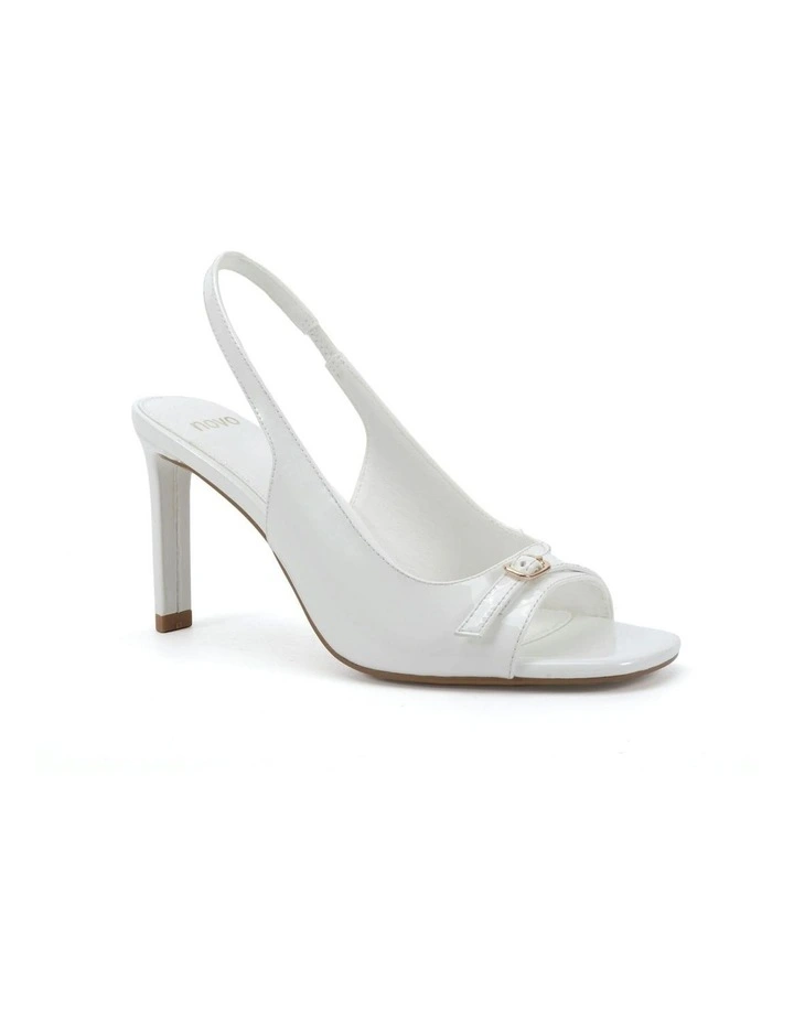 Marlow Strappy Heels in White Patent image 2