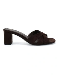Ulliam Heels in Espresso Suede