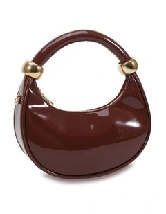 Allegro Top Handle Bag in Plum Patent