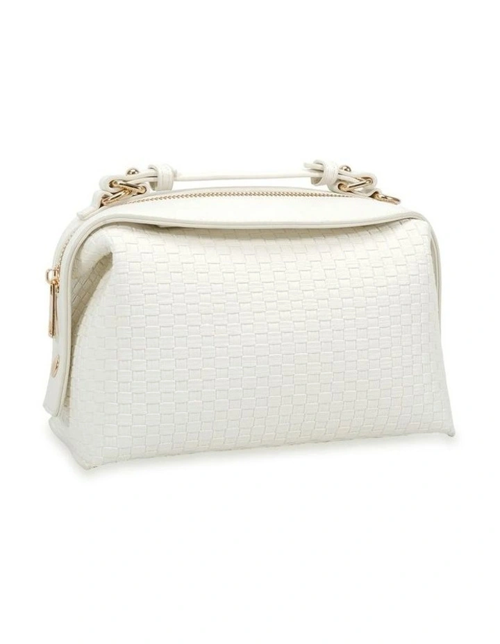 Annette Top Handle Bag in White image 1