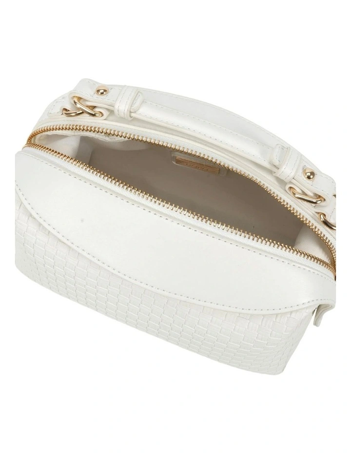 Annette Top Handle Bag in White image 3