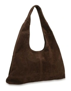 Astrix Tote Bag in Espresso Suede