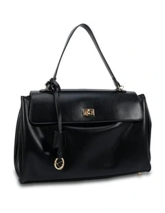Augustus Top Handle Bag in Black