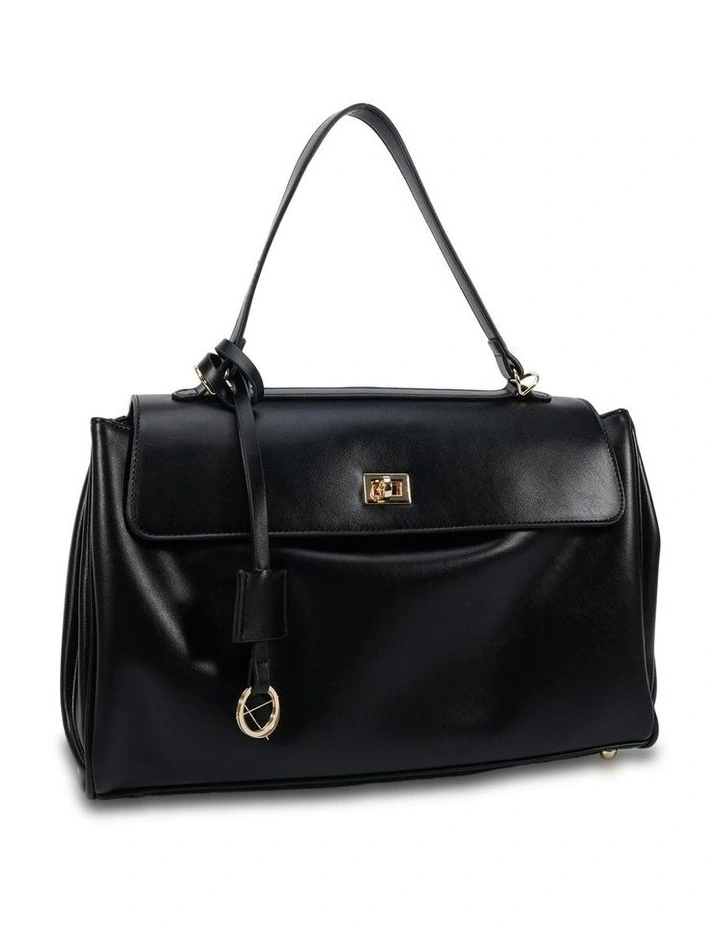 Augustus Top Handle Bag in Black image 1