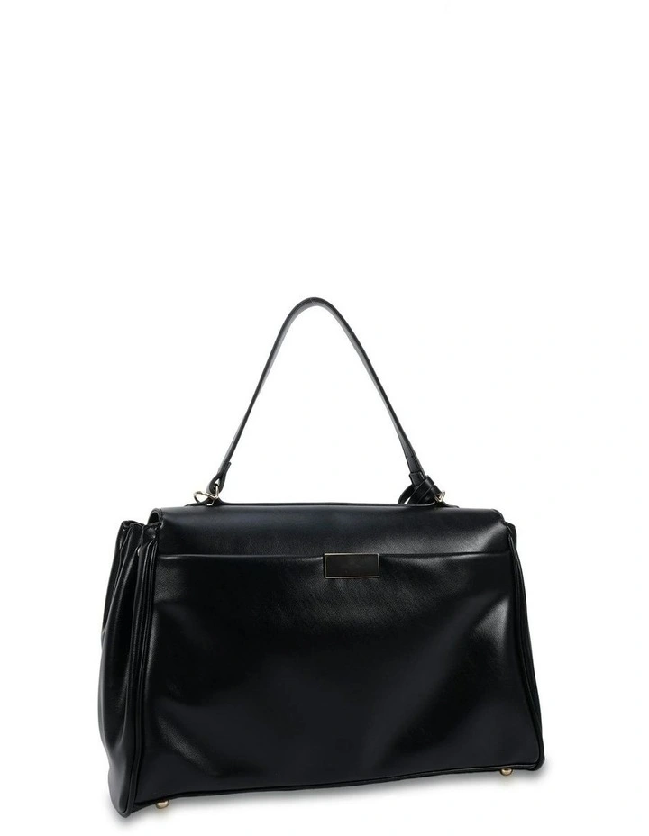 Augustus Top Handle Bag in Black image 2