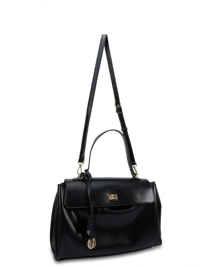 Augustus Top Handle Bag in Black image 3