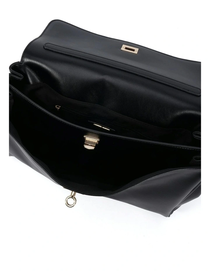Augustus Top Handle Bag in Black image 4