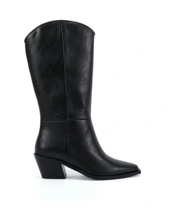Huxley Cowboy Boots in Black