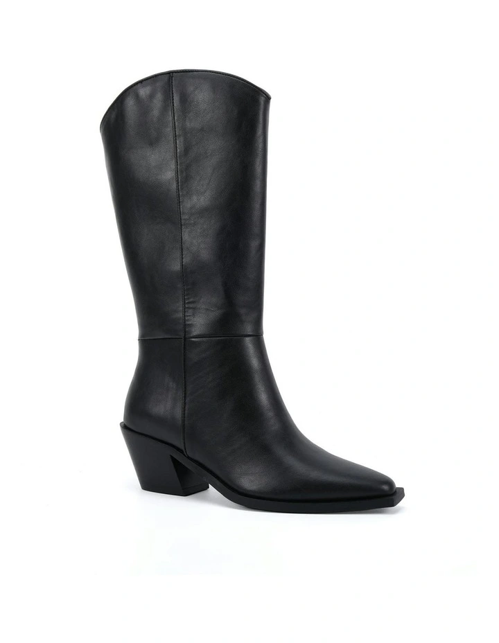 Huxley Cowboy Boots in Black image 2