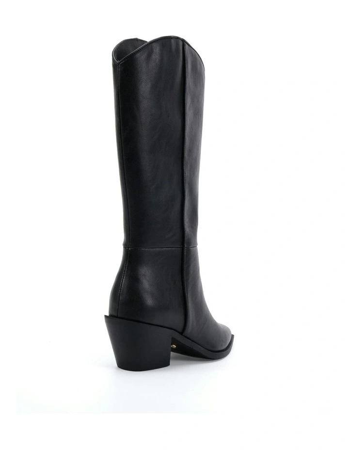 Huxley Cowboy Boots in Black image 3
