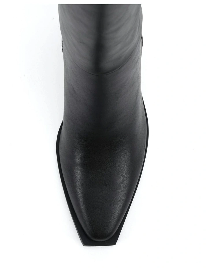 Huxley Cowboy Boots in Black image 5