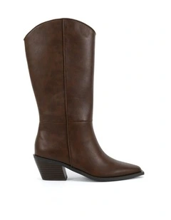 Huxley Cowboy Boots in Brown