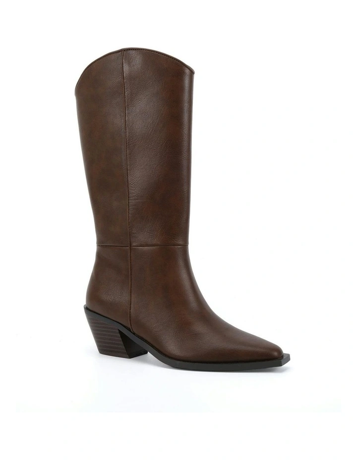Huxley Cowboy Boots in Brown image 2