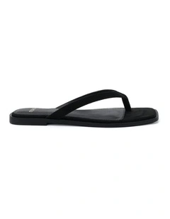 Shake Sandals in Black Suede