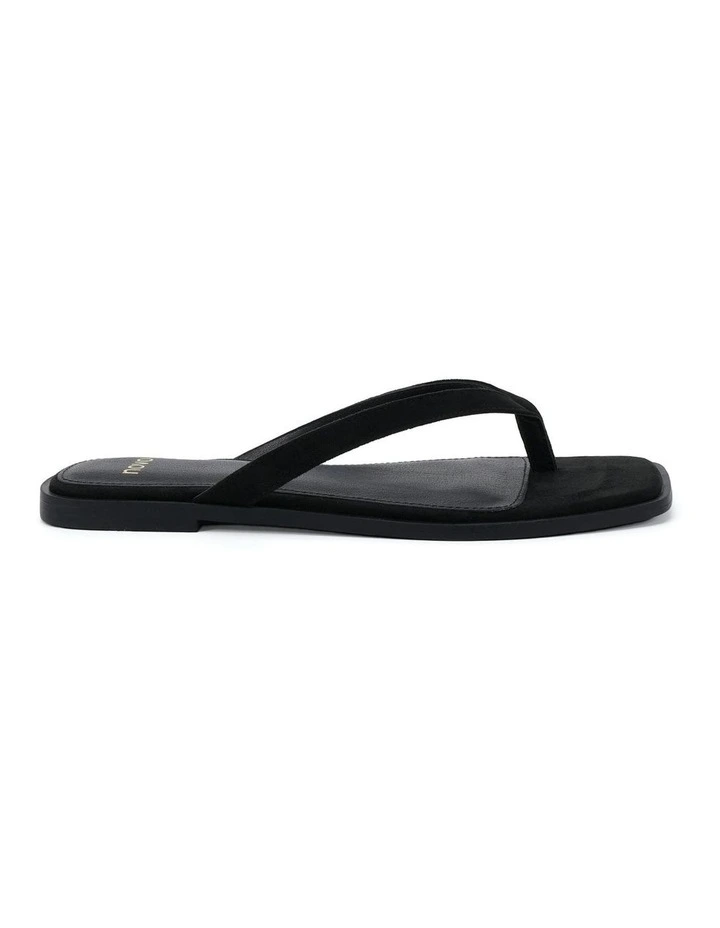 Shake Sandals in Black Suede image 1