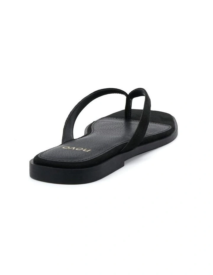 Shake Sandals in Black Suede image 3