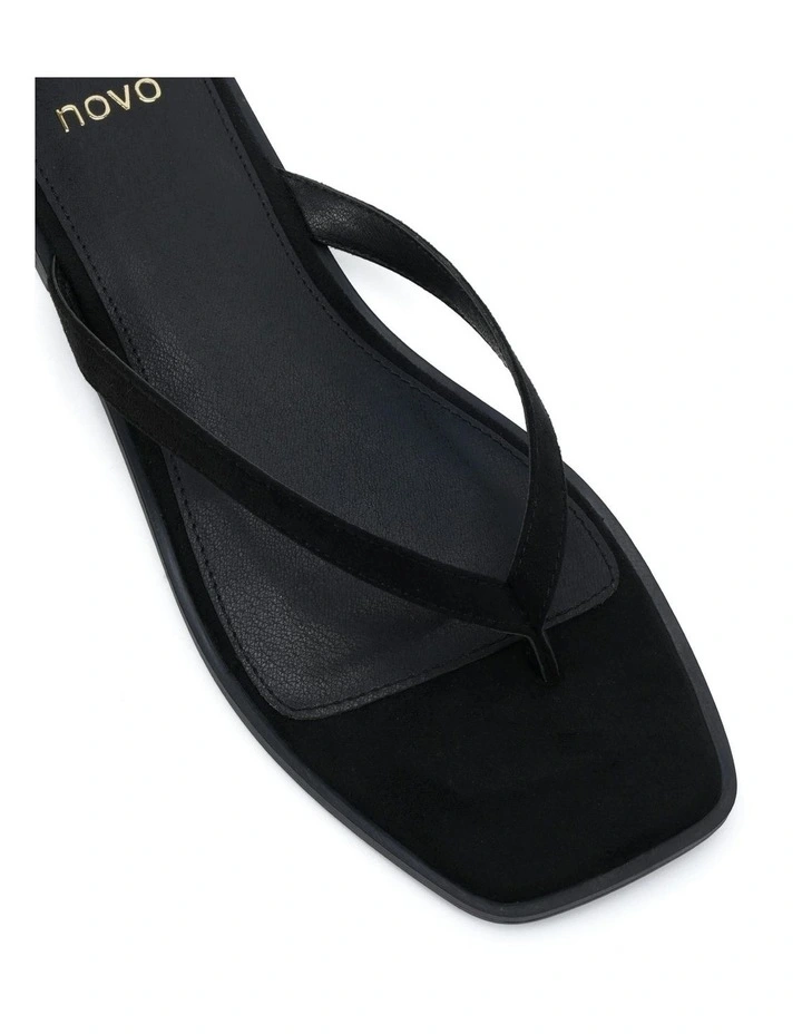 Shake Sandals in Black Suede image 4