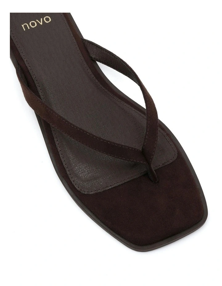 Shake Sandals in Espresso Suede image 4