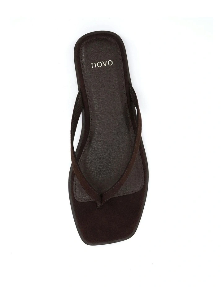 Shake Sandals in Espresso Suede image 5