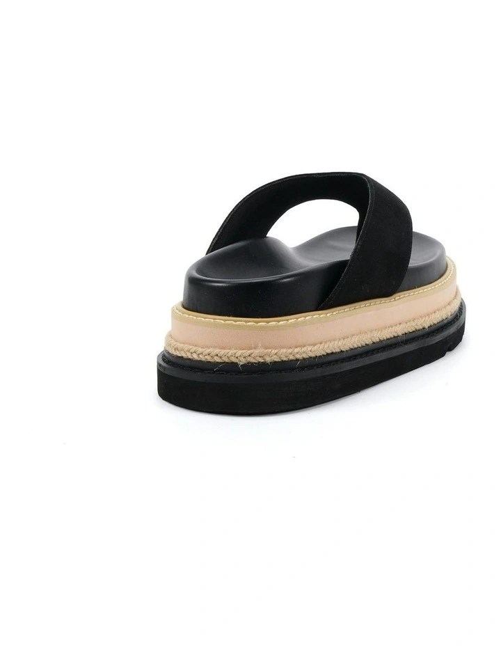 Spoil Thongs in Black Suede image 3