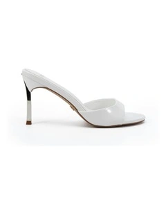 Zabelle Heels in White Patent