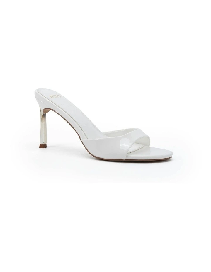 Zabelle Heels in White Patent image 2