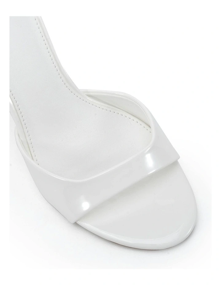 Zabelle Heels in White Patent image 4