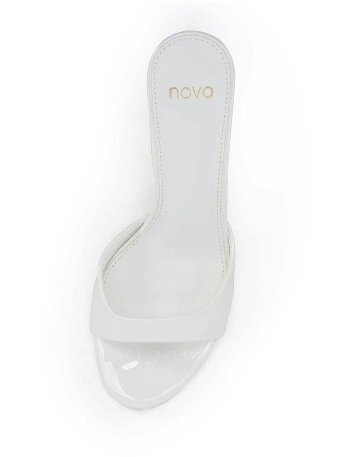 Zabelle Heels in White Patent image 5