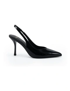 Izay Heels in Black Patent