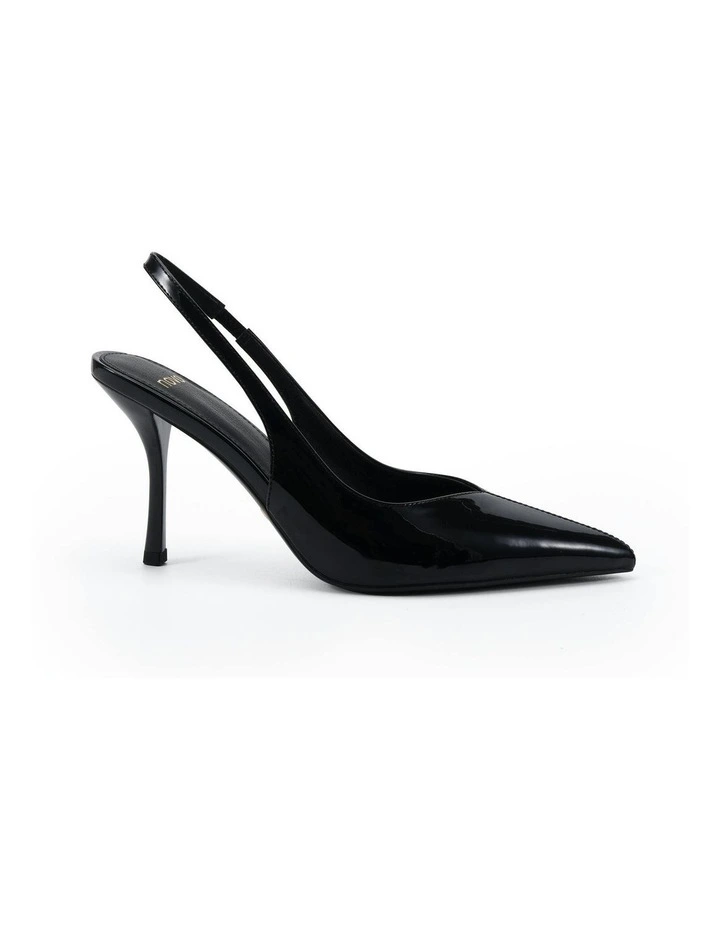 Izay Heels in Black Patent image 1