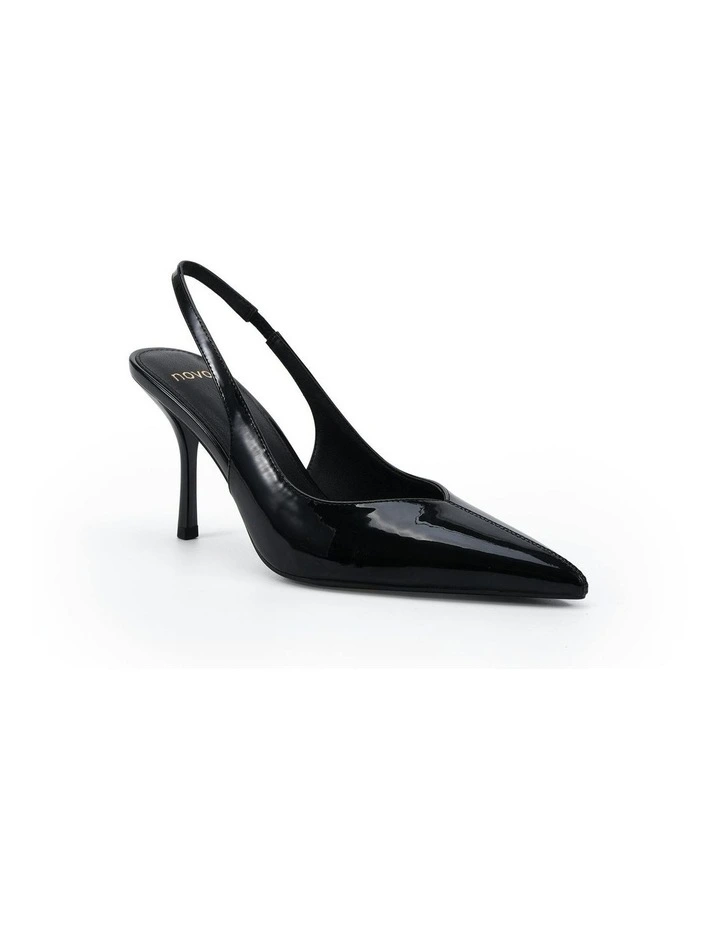 Izay Heels in Black Patent image 2