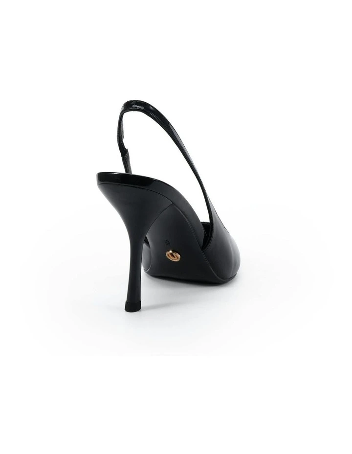 Izay Heels in Black Patent image 3