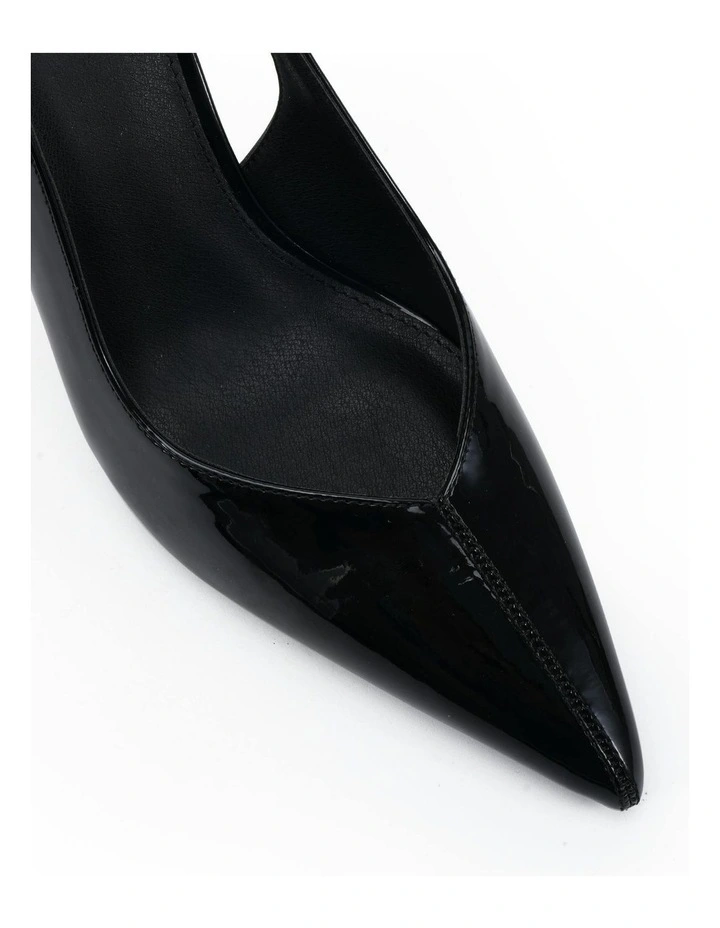 Izay Heels in Black Patent image 4