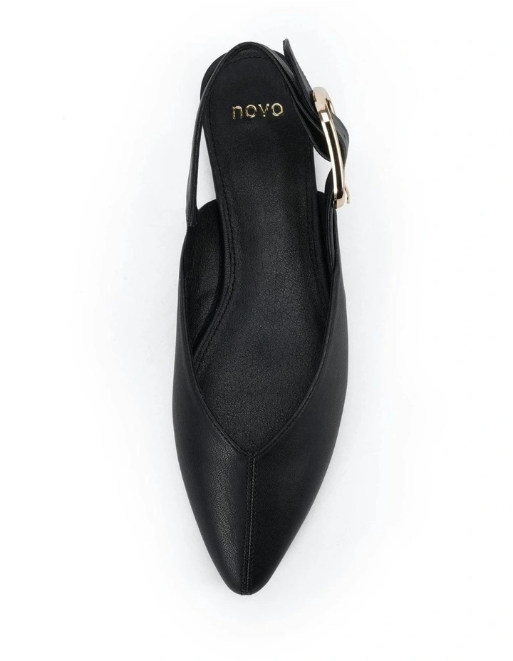 Caritas Flats in Black Smooth image 5