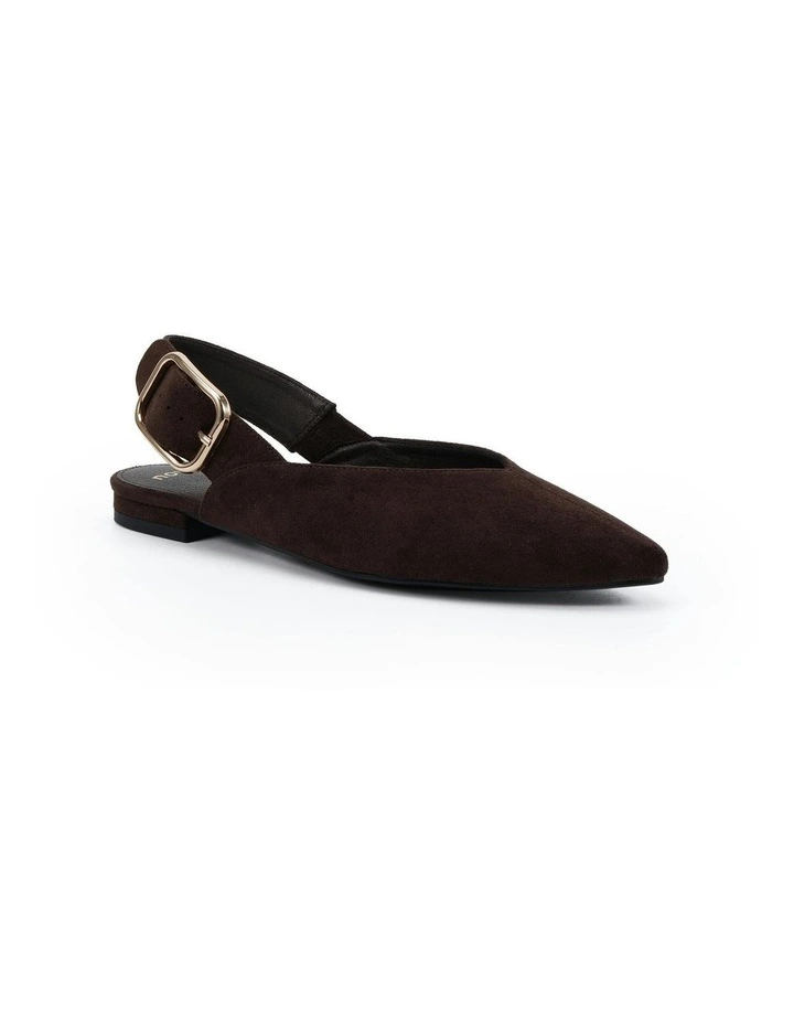 Caritas Flats in Espresso Suede image 2