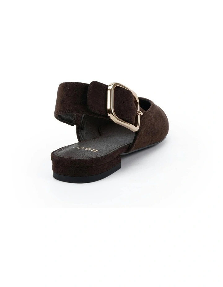 Caritas Flats in Espresso Suede image 3