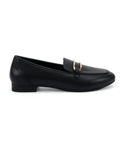 Corrie Loafers in Black Smooth