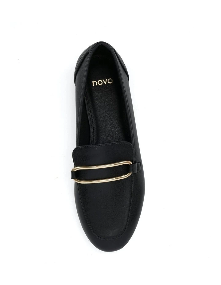 Corrie Loafers in Black Smooth image 5