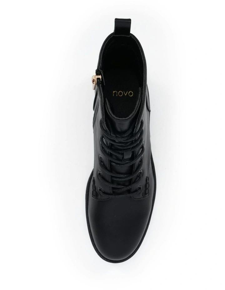 Darrell Heeled Boots in Black image 5