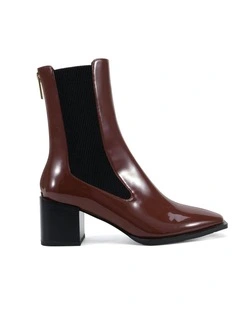 Dna Boots in Plum Patent
