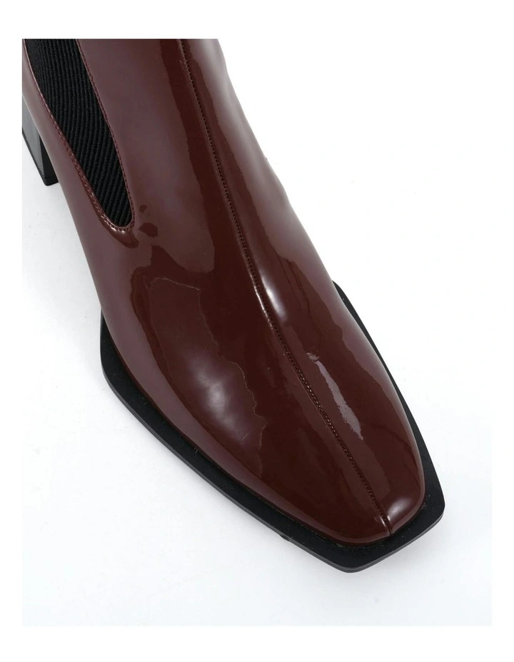 Dna Boots in Plum Patent image 4