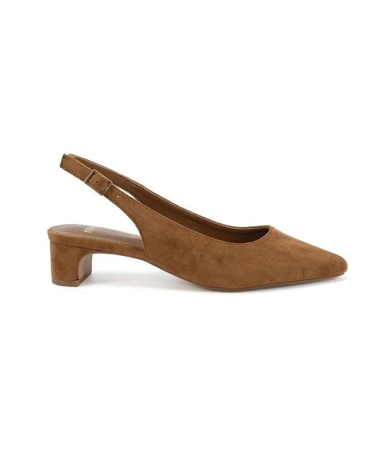 Isrees Court Heels in Caramel Suede image 1