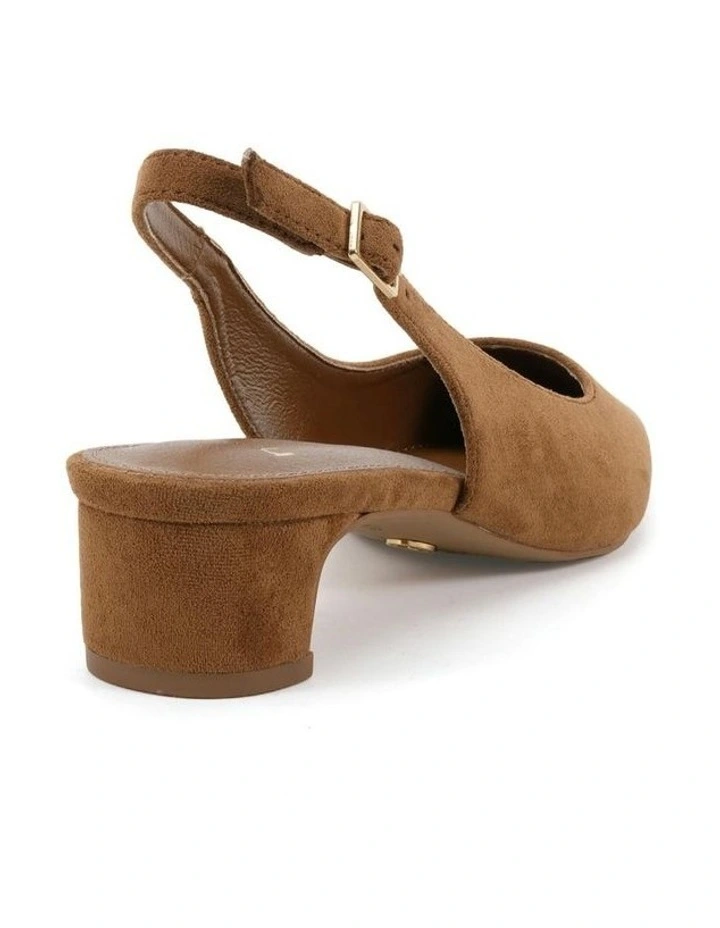 Isrees Court Heels in Caramel Suede image 3
