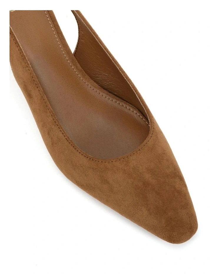 Isrees Court Heels in Caramel Suede image 4