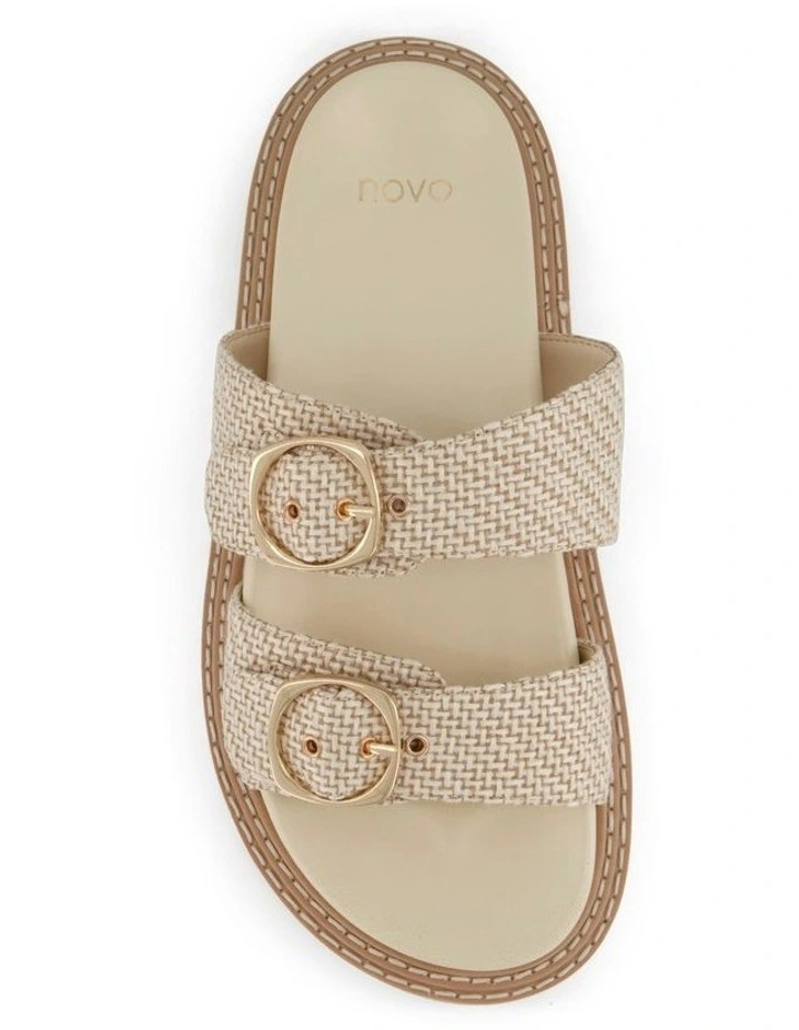 Shelbie Flatform Slides in Natural image 4