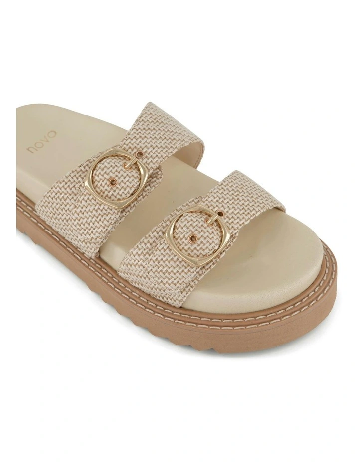 Shelbie Flatform Slides in Natural image 5
