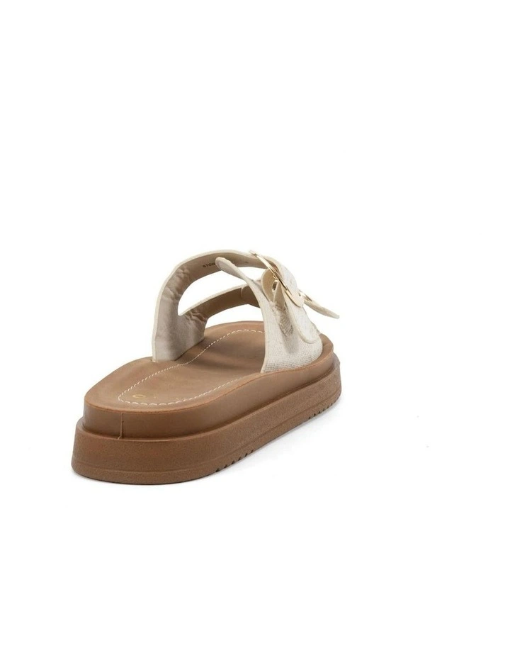 Stone Sandals in Linen image 3