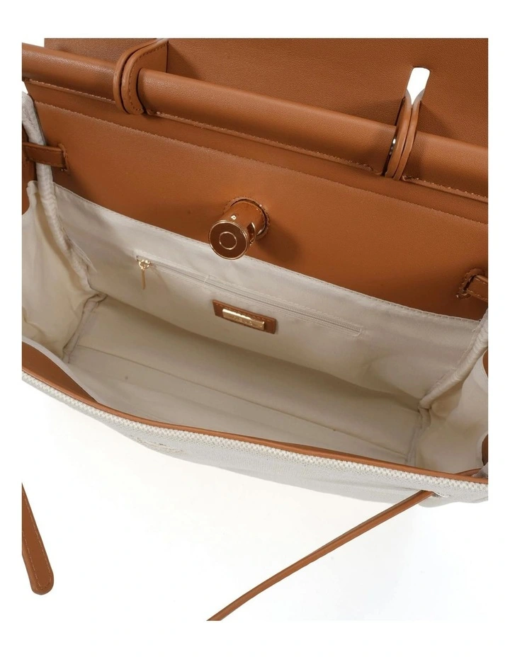 Abraxas Bag in Tan/Linen image 3