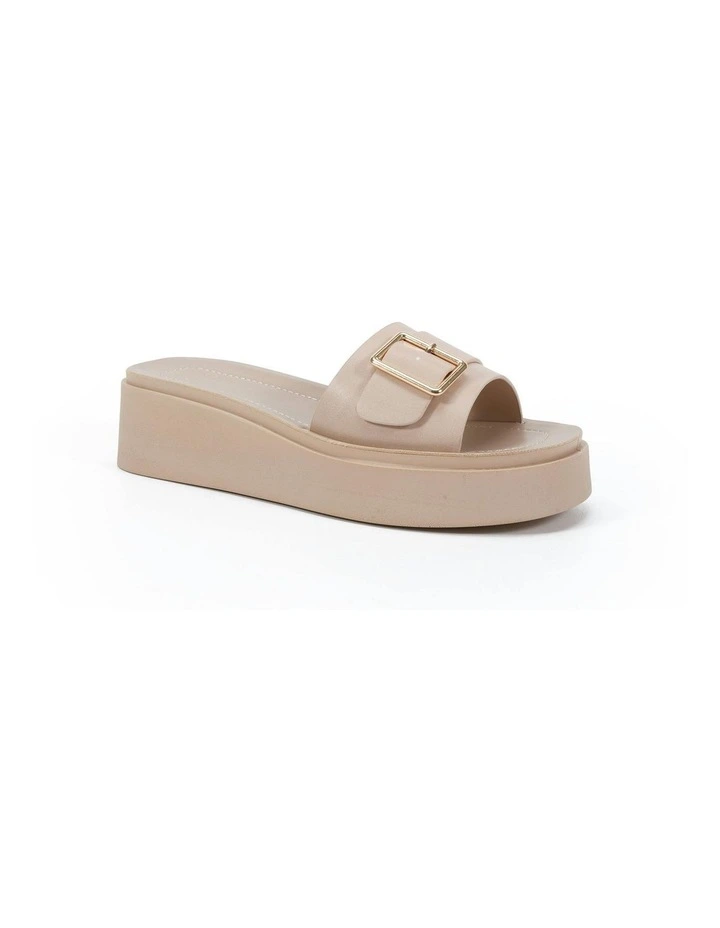 Beatific Wedge Sandals in Beige image 2
